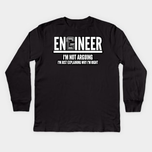 Engineer Kids Long Sleeve T-Shirt